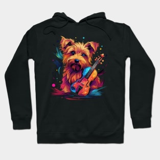 Australian Terrier Playing Violin Hoodie